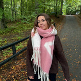 Amour Tørklæde - Lyserød - ByStenholt.dk