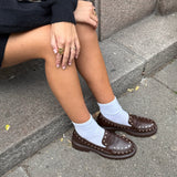 Aria Loafers med Nitter - Mørkebrun