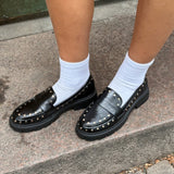 Aria Loafers med Nitter - Sort - ByStenholt.dk