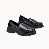 Aria Loafers med Nitter - Sort