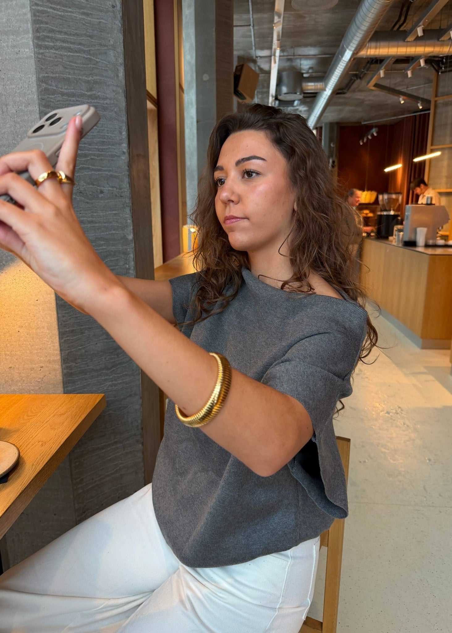 Asta Sleeveless Strik - Grå - ByStenholt.dk