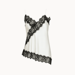 Asymmetrisk Satin Top - Hvid - ByStenholt.dk