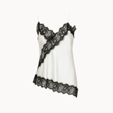 Asymmetrisk Satin Top - Hvid - ByStenholt.dk