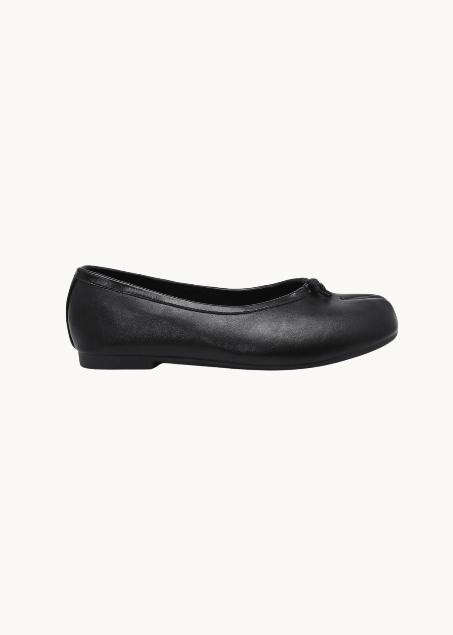 Ballerina med Tåsplit - Sort - ByStenholt.dk
