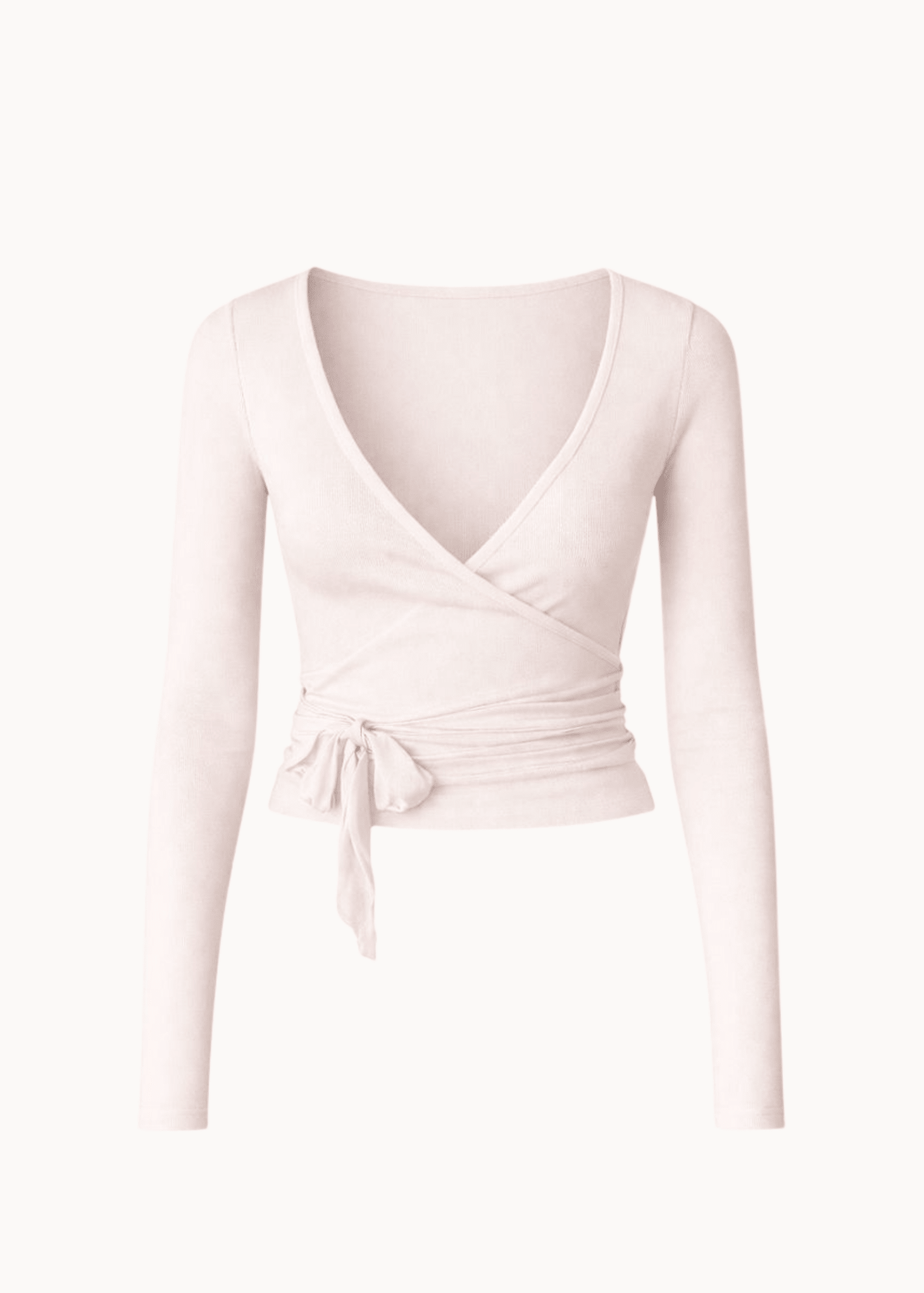 Ballet Wrap Bluse - Sart Lyserød - ByStenholt.dk