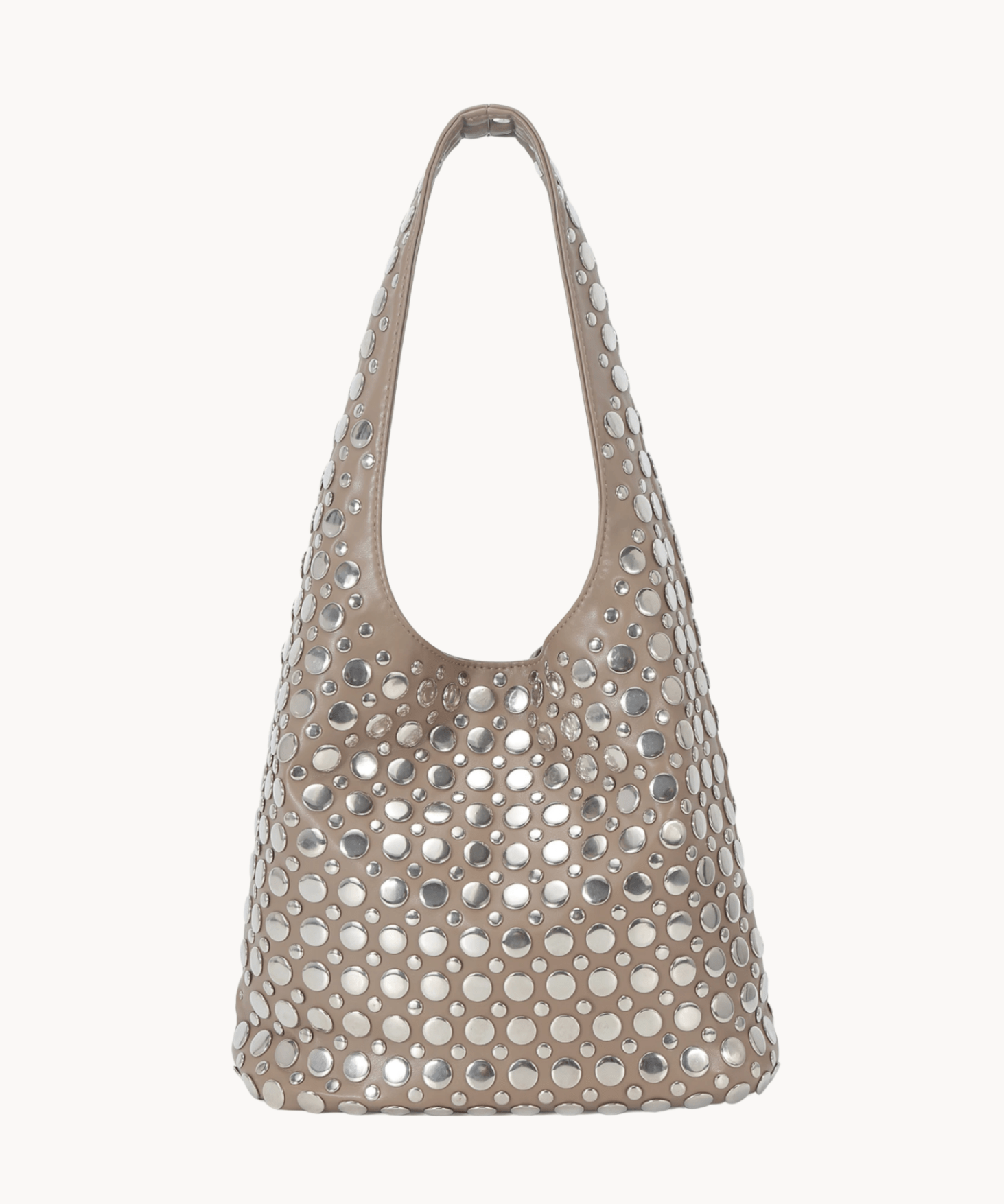 Barca taske med Nitter - Taupe - ByStenholt.dk