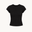 Basic Ribbet T-shirt - Sort - ByStenholt.dk