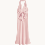 Bella Halterneck Kjole - Lyserød - ByStenholt.dk