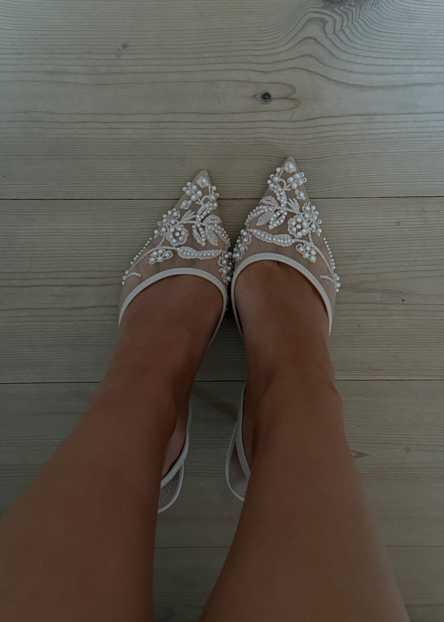 Blonde Slingback Pumps - Beige - ByStenholt.dk