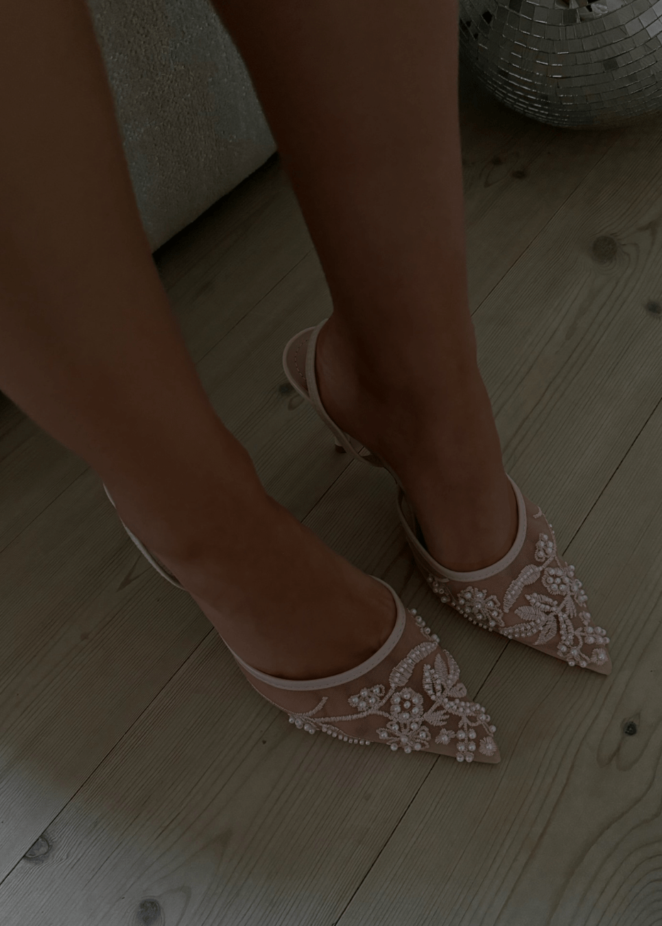 Blonde Slingback Pumps - Beige - ByStenholt.dk