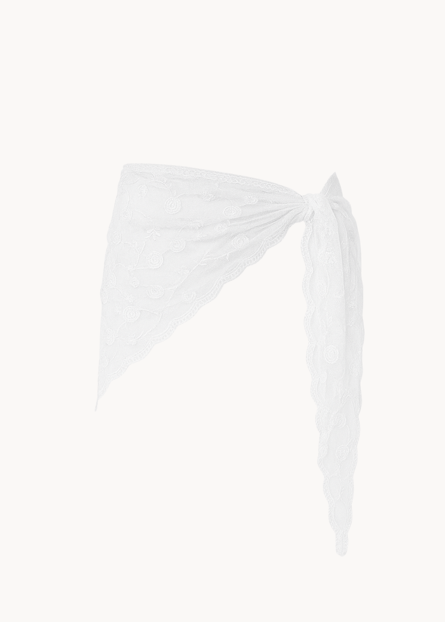 Blonde Tørklæde - Hvid - ByStenholt.dk