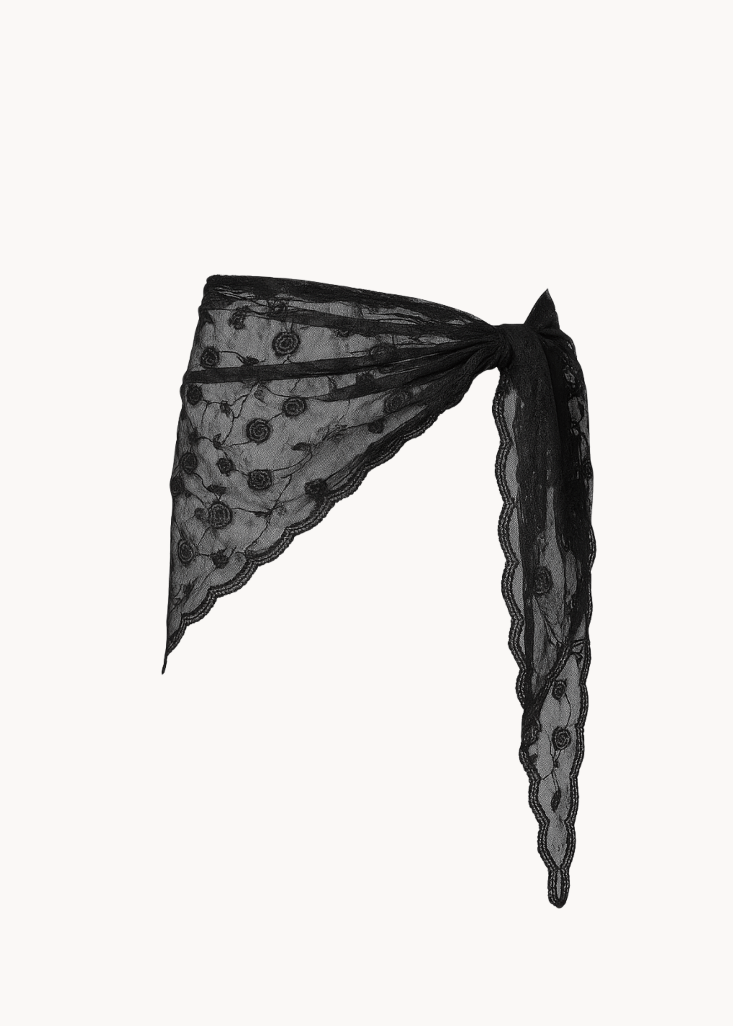 Blonde Tørklæde - Sort - ByStenholt.dk