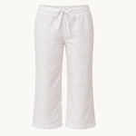 Broderet Low Waist Capribukser - ByStenholt.dk
