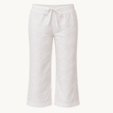 Broderet Low Waist Capribukser - ByStenholt.dk