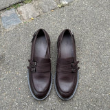 Buckle Loafers - Mørkebrun