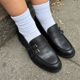 Buckle Loafers - Sort