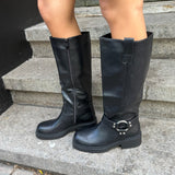 Buckle Støvler - Sort