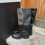 Buckle Støvler - Sort