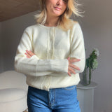 Cardigan Strik - Creme - ByStenholt.dk