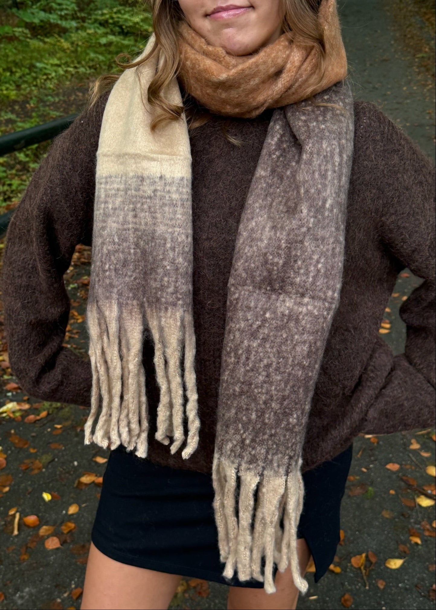 Celia Tørklæde - Brun - ByStenholt.dk