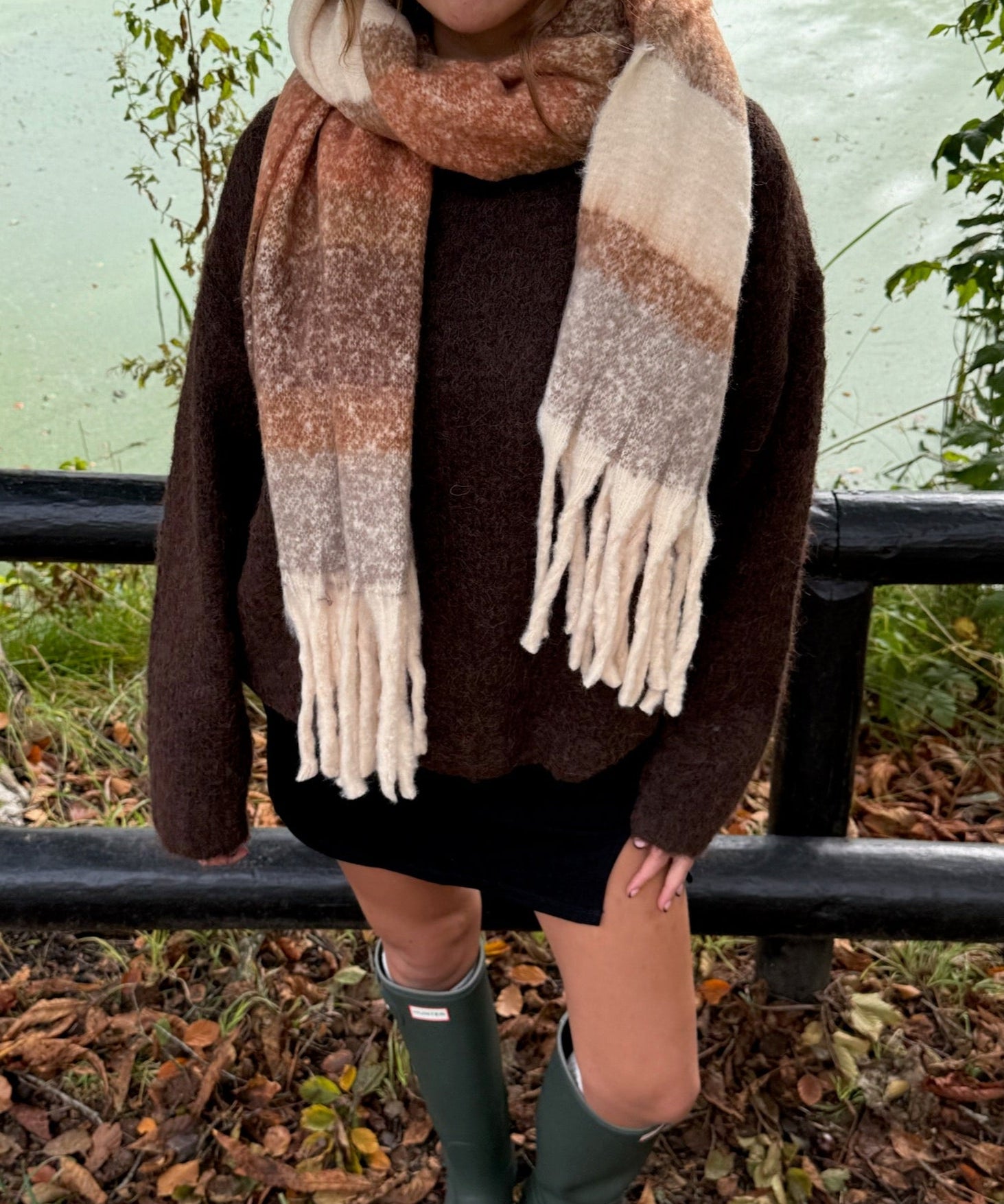 Celia Tørklæde - Camel - ByStenholt.dk