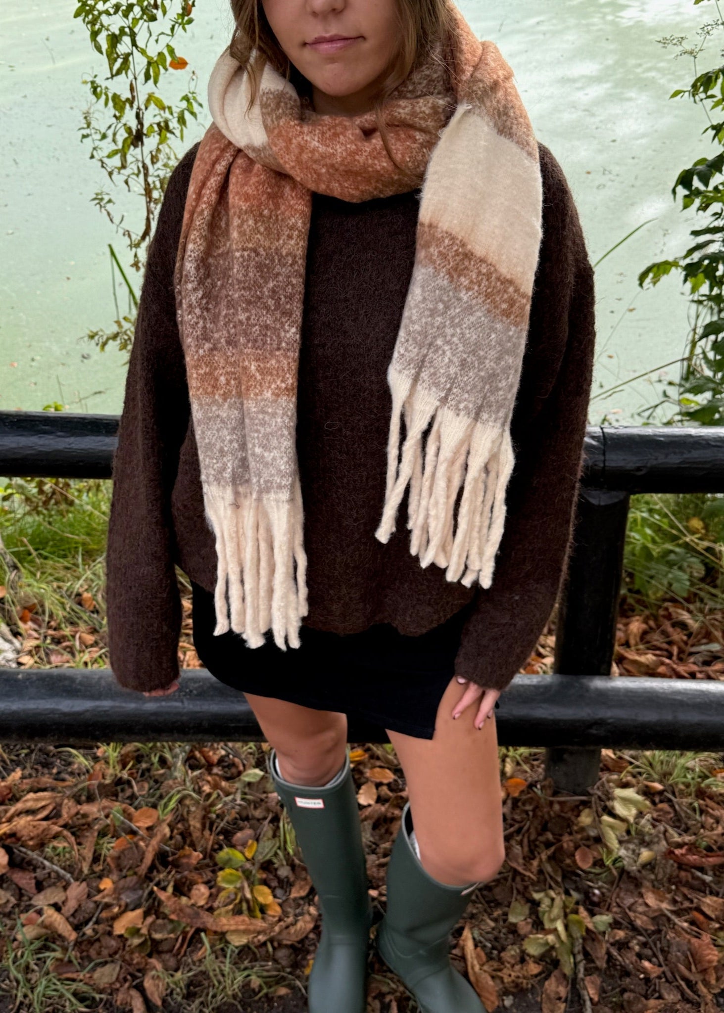 Celia Tørklæde - Camel - ByStenholt.dk