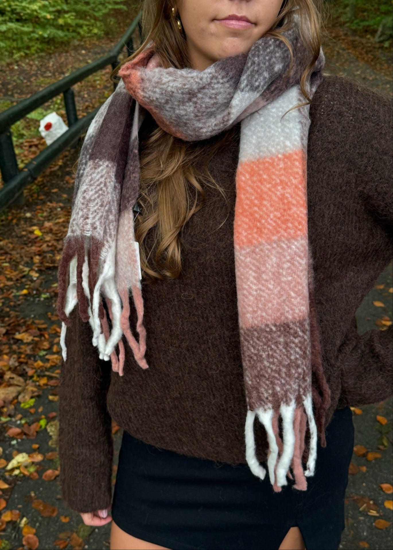 Celia Tørklæde - Mocha - ByStenholt.dk