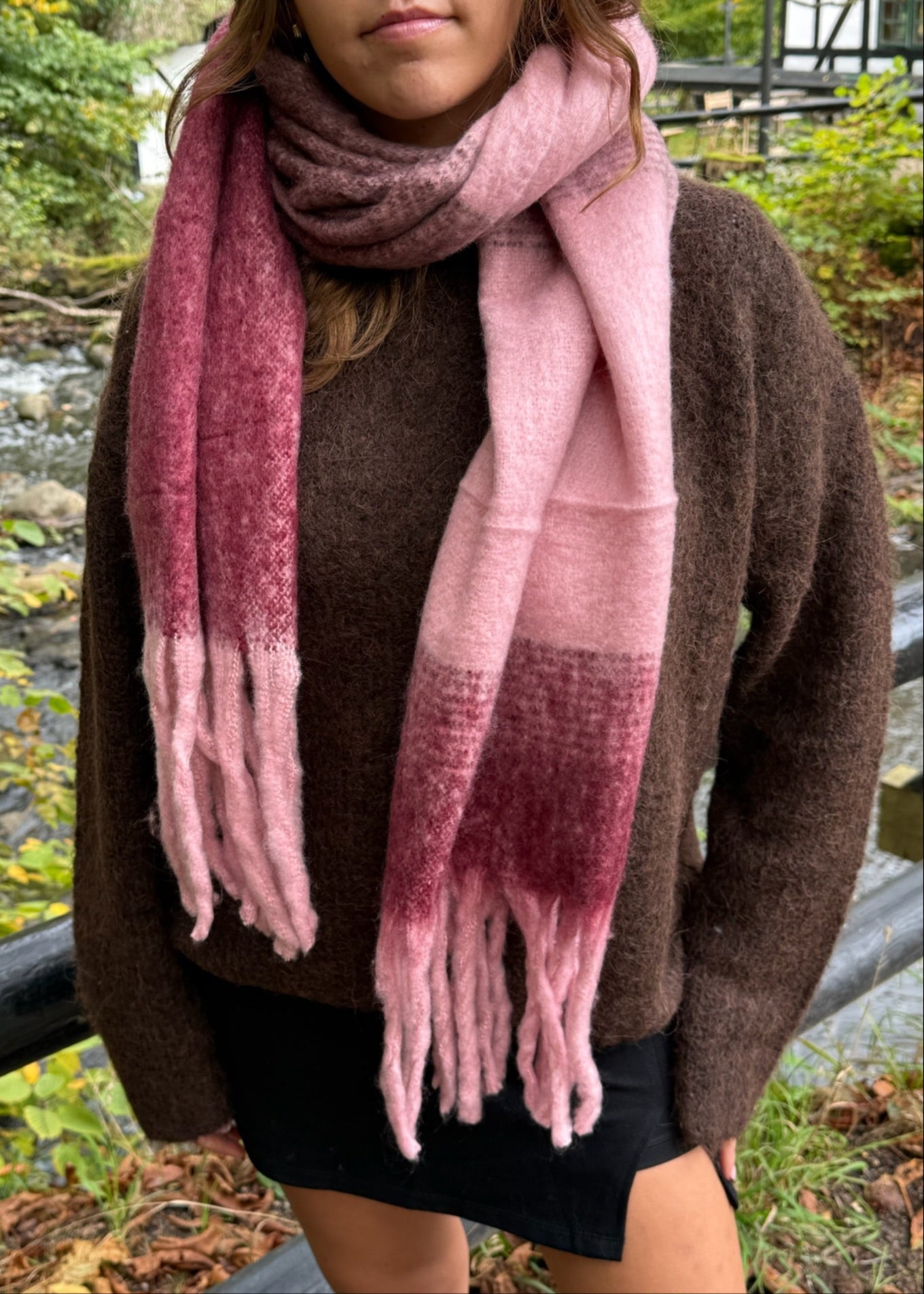 Celia Tørklæde - Pink - ByStenholt.dk