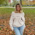 Chunky Off Shoulder Strik - Beige - ByStenholt.dk