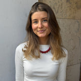 Chunky Perlehalskæde - Rød - ByStenholt.dk