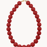 Chunky Perlehalskæde - Rød - ByStenholt.dk