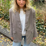 Cille Blazer - Taupe - ByStenholt.dk