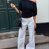 Clara Waisted Top - Sort - ByStenholt.dk