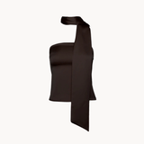Cleo Bandeau Top - Mørkebrun