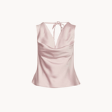 Cleo Draperet Top - Lyserød