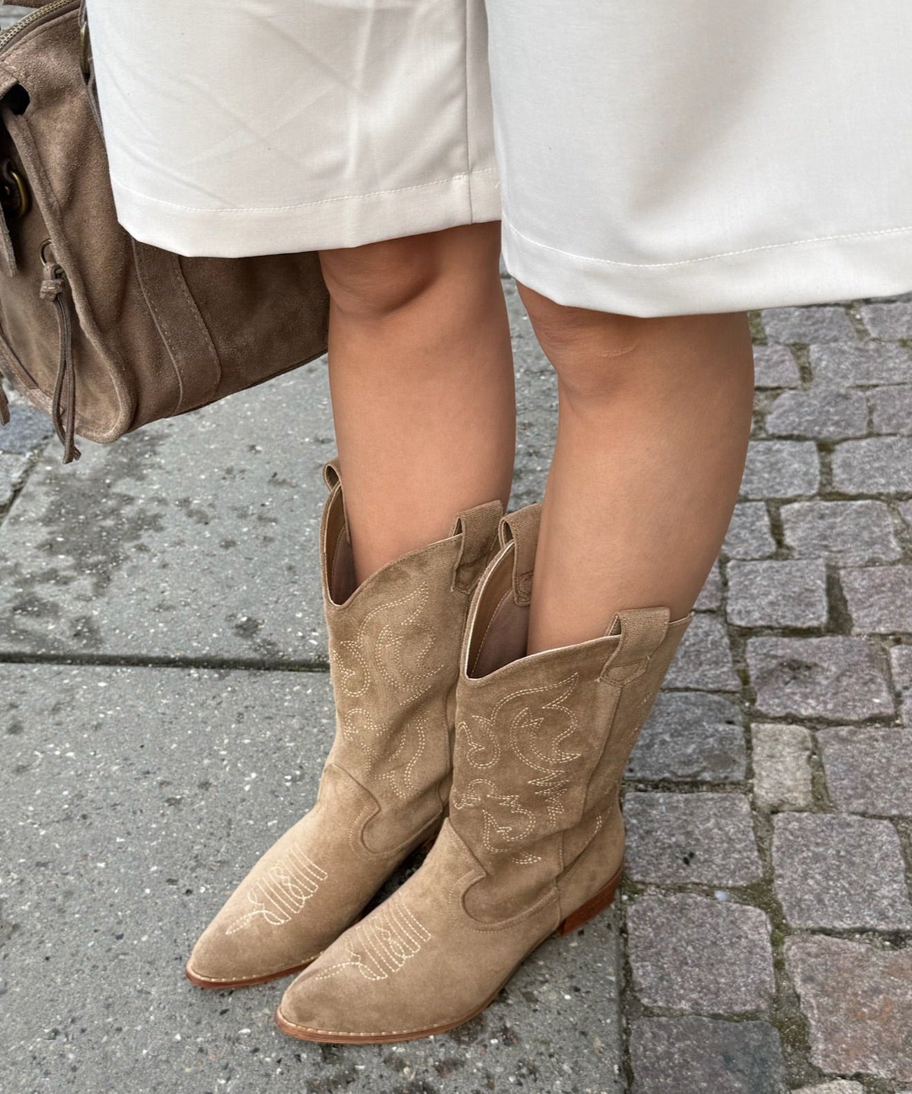 Cowboy Støvler - Beige - ByStenholt.dk