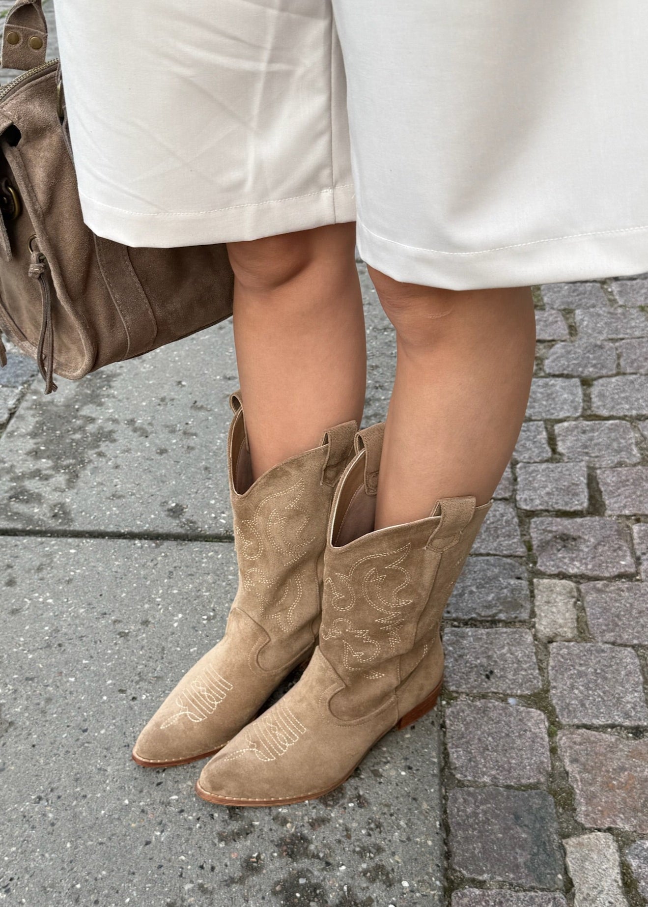 Cowboy Støvler - Beige - ByStenholt.dk