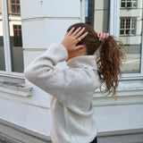 Cozy Højhalset Strik - Beige - ByStenholt.dk