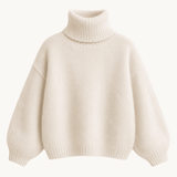 Cozy Højhalset Strik - Beige - ByStenholt.dk