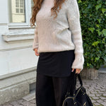 Cozy Højhalset Strik - Beige - ByStenholt.dk