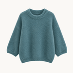 Cozy T-shirt Strik - Blågrå - ByStenholt.dk