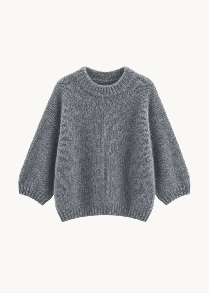 Cozy T-shirt Strik - Grå - ByStenholt.dk
