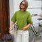 Cozy T-shirt Strik - Grøn - ByStenholt.dk