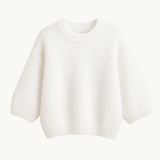 Cozy T-shirt Strik - Hvid - ByStenholt.dk