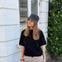 Cozy T-shirt Strik - Sort - ByStenholt.dk