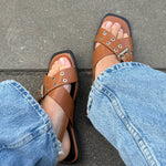 Daily Slingbacks - Camel - ByStenholt.dk