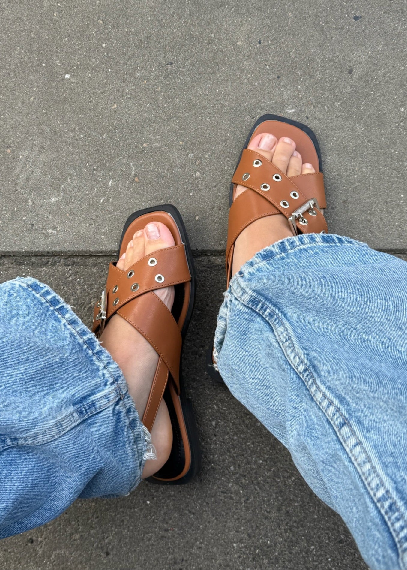 Daily Slingbacks - Camel - ByStenholt.dk