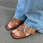 Daily Slingbacks - Camel - ByStenholt.dk