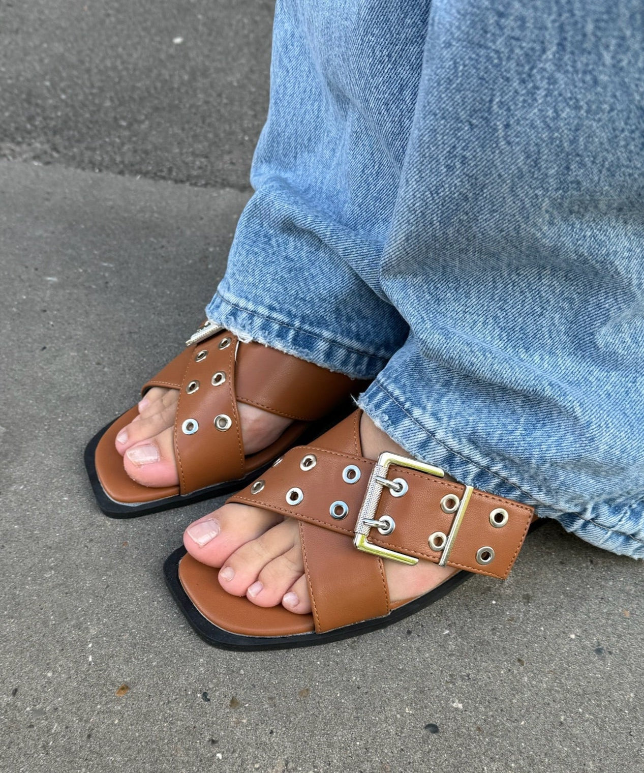 Daily Slingbacks - Camel - ByStenholt.dk