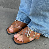 Daily Slingbacks - Camel - ByStenholt.dk